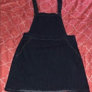 Blue jean overall dress